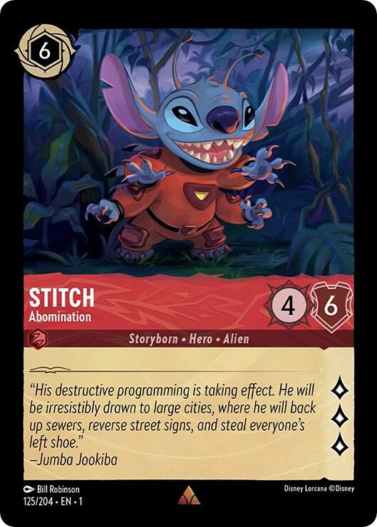 Stitch - Abomination - The First Chapter - Disney Lorcana