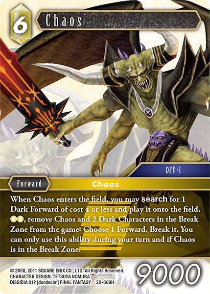 CHAOS　カオス　TCG ラストクロニクル　クイーンズブレイド　アイリ Chaos - Hidden Trials - Final Fantasy TCG - TCGplayer.com