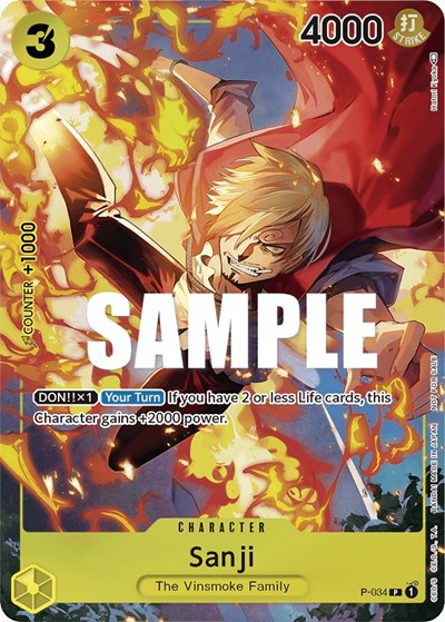Sanji (Event Pack Vol. 2) One Piece Promotion Cards card price