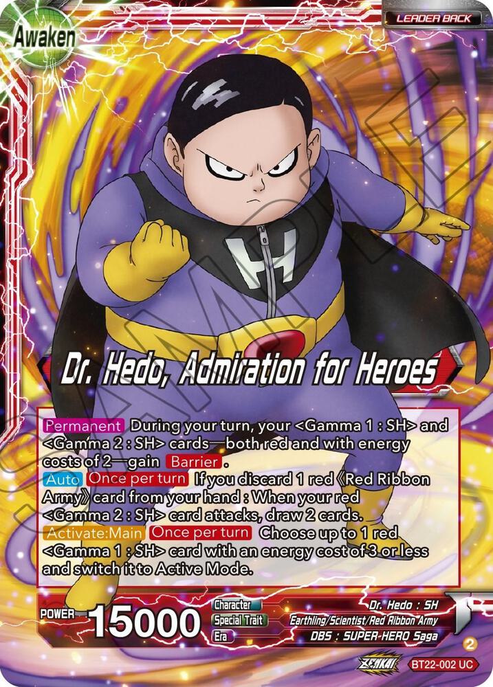 Dr. Hedo // Dr Hedo, Admiration for Heroes #BT22-002 — Critical Blow