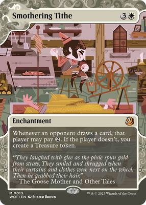 その他 Sorcery TCG Tithe foil Smothering Tithe (Anime Borderless) (Confetti Foil) - Wilds