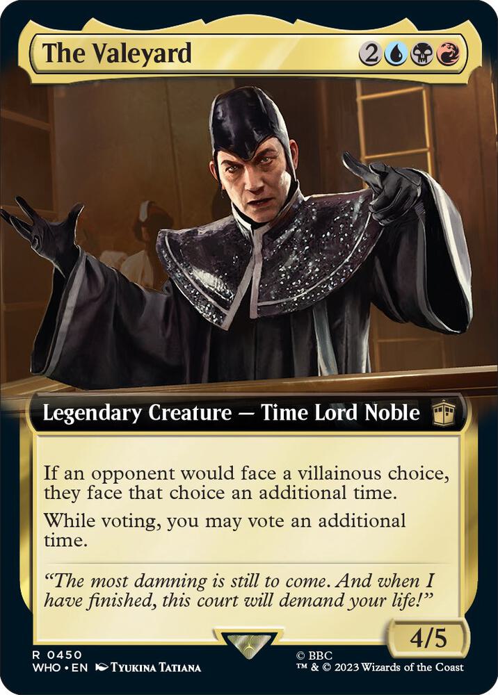 The Valeyard (Extended Art) 450 card