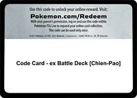 Code Card - ex Battle Deck [Chien-Pao] · Miscellaneous Cards & Products · #— · Normal