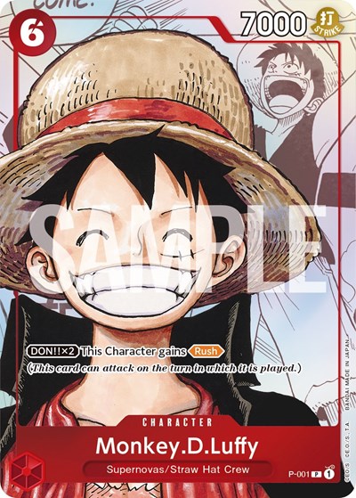 Monkey.D.Luffy (Alternate Art) One Piece Promotion Cards PR One Piece card — value and price