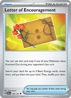 letter of encouragement pokemon card Letter of Encouragement 189