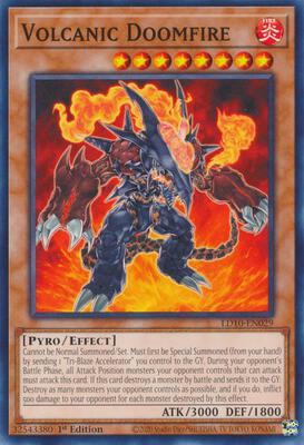 yugioh legendary duelist soulburning volcano card list YuGiOh Trading Card Game Legendary Duelists: Soulburning Volcano Ultra Rare Salamangreat Burst Gryphon LD10-EN004