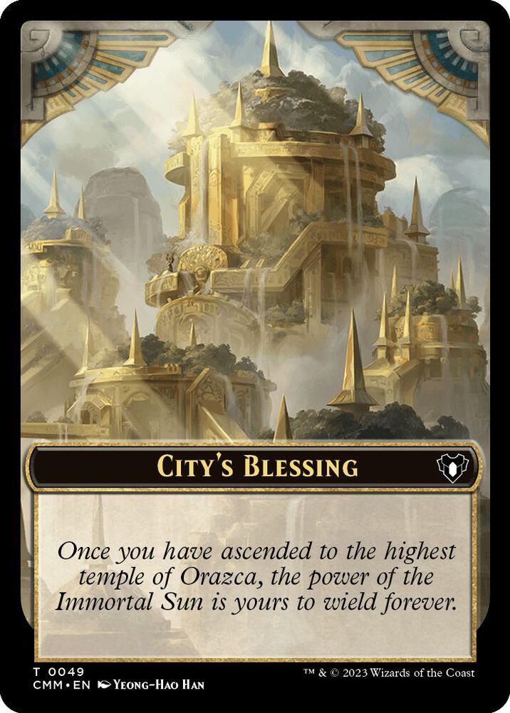 City's Blessing // Dragon Egg Double-Sided Token - Commander