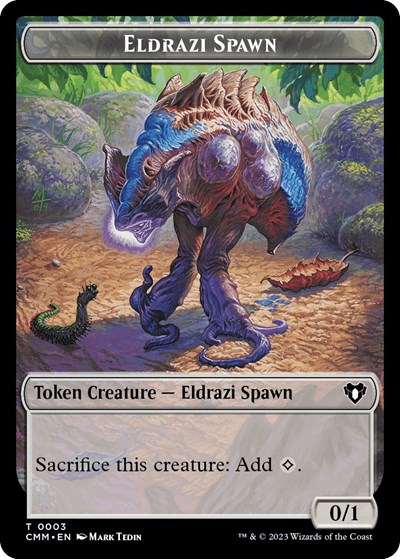 Eldrazi Spawn // Emblem - Ob Nixilis of the Black Oath Double-Sided Token