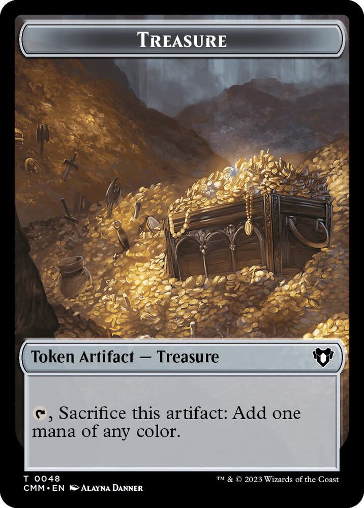 【オマケ付】宝物トークン　Treasure token　旧正月プロモ MTG Foil】《宝物トークン/Treasure token》(旧正月プロモ)[流星マーク] 茶