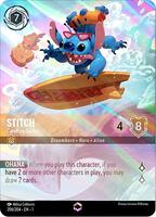 ディズニー Lorcana スティッチ　お気楽サーファー エンチャンテッド ディズニー ロルカナTCG 21/204・JA・1 スティッチ お気楽