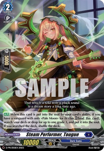 Steam Performer, Tougue