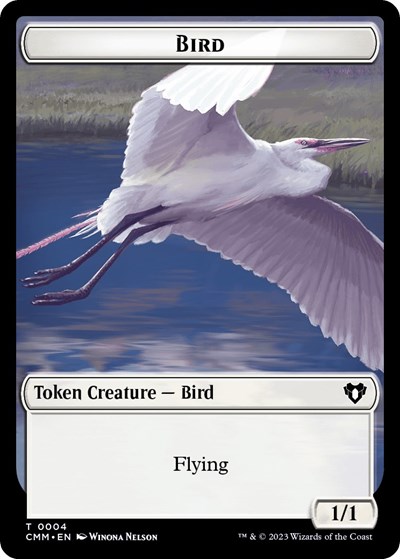 Bird // Dwarf Berserker Double-Sided Token