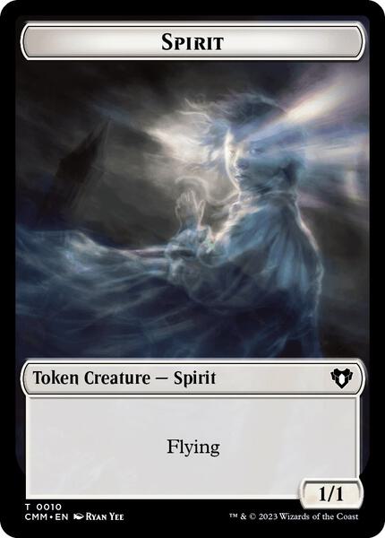 Spirit (0010) // Drake Double-Sided Token - Commander Masters