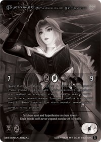 Astrid, Unfettered Explorer (Silver Kryptik Language) - Kryptik Wicked Prophecy [Wave 1] (eBay Gen Con Exclusive) trading card