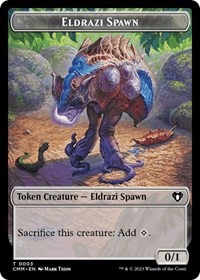 Eldrazi Spawn // Zombie (0013) Double-Sided Token - Commander Masters - Magic: The Gathering card