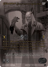 Alemus, Purveyor of Sacrifice (Gold Kryptik Language)