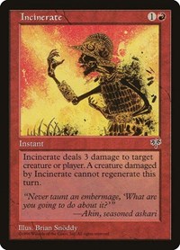 Incinerate - Mirage - Magic: The Gathering card