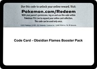 Code Card - Obsidian Flames Booster Pack