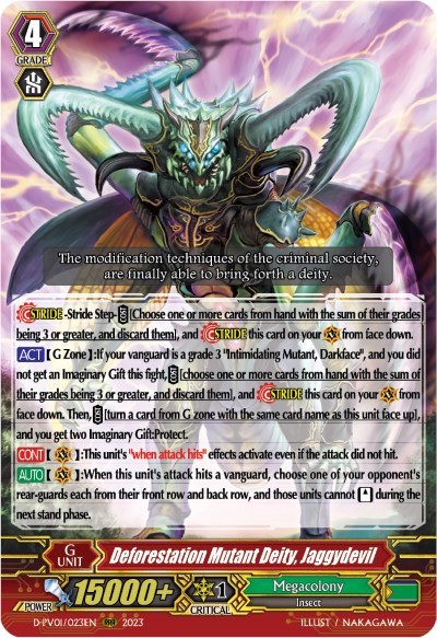 Deforestation Mutant Deity, Jaggydevil