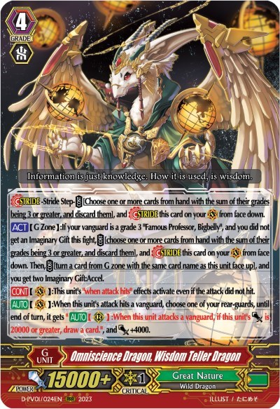 Omniscience Dragon, Wisdom Teller Dragon
