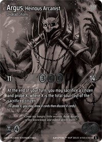 Argus, Heinous Arcanist (Cosmo Foil)