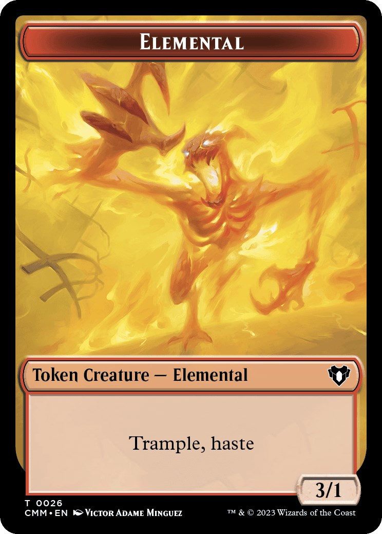 Elemental // Phyrexian Germ Double-Sided Token