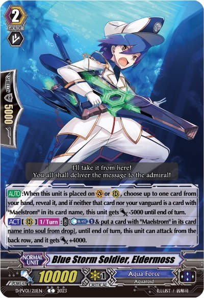 Blue Storm Soldier, Eldermoss