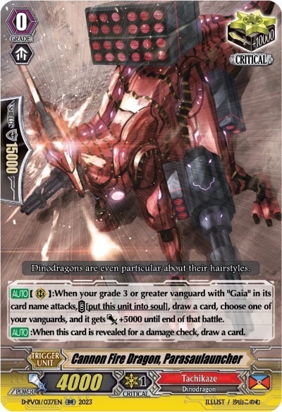 Cannon Fire Dragon, Parasaulauncher