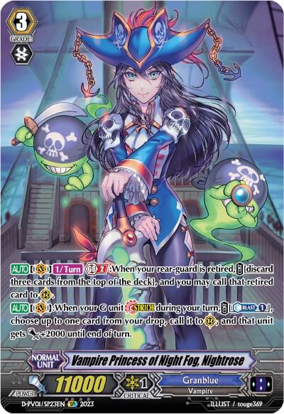 Vampire Princess of Night Fog, Nightrose (SP) - D-PV01: History