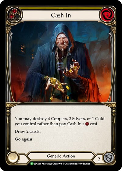 Cash In - JDG013 Flesh and Blood: Promo Cards Promo Flesh and Blood card — value and price