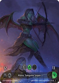 Alona, Sanguine Sniper (Box Topper) (Glass Foil)