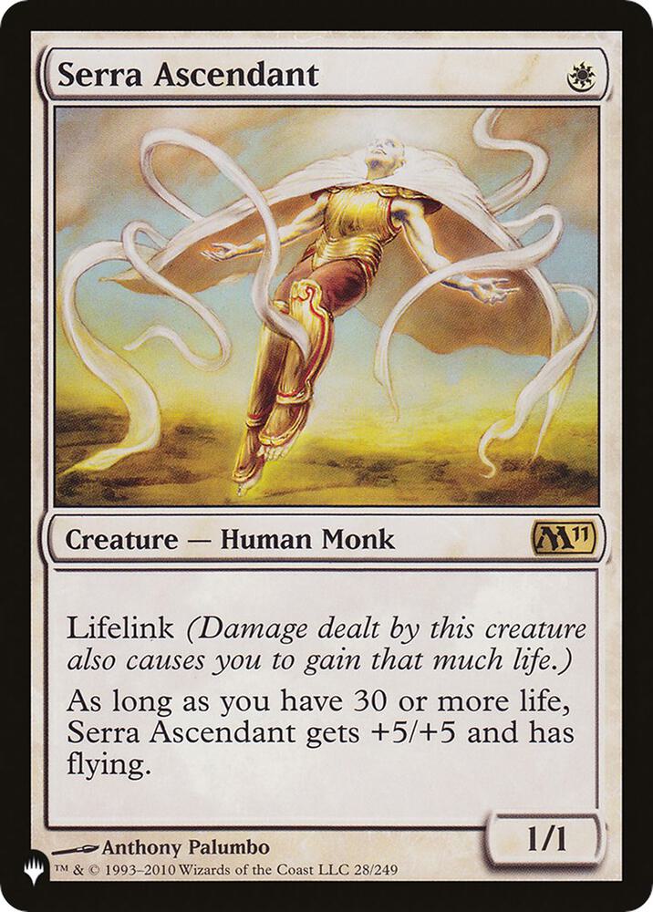 セラの高位僧/Serra Ascendant 4枚 Serra Ascendant - The List Reprints - Magic: The Gathering