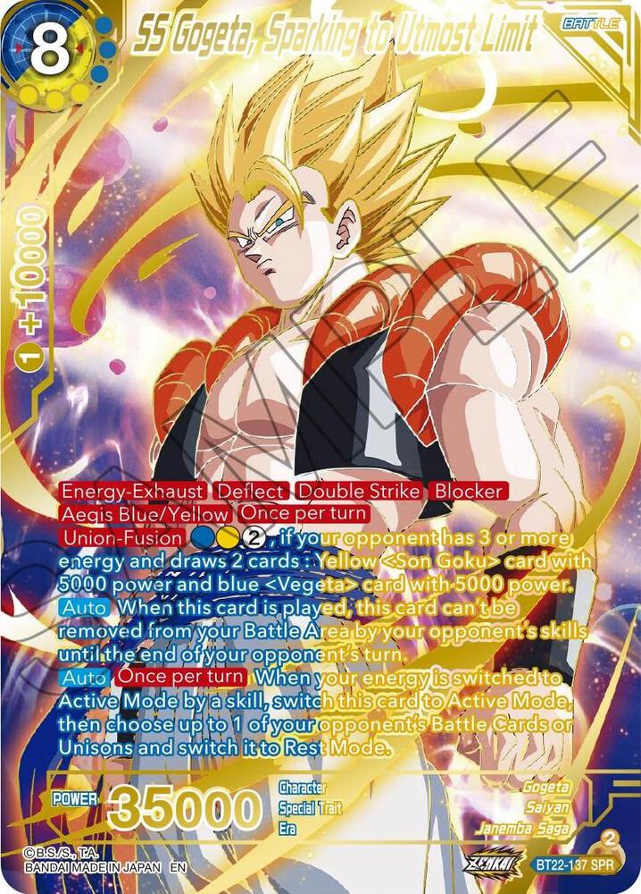 SS Gogeta, Sparking to Utmost Limit (SPR) - Critical Blow - Dragon