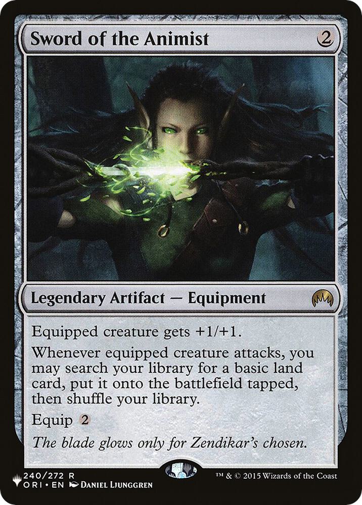 Sword of the Animist #ORI-240 — The List
