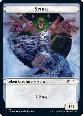 Spirit (SLD) // Ajani's Pridemate Double-sided Token 1341 // 1 – Secret Lair Drop Series (Token)
