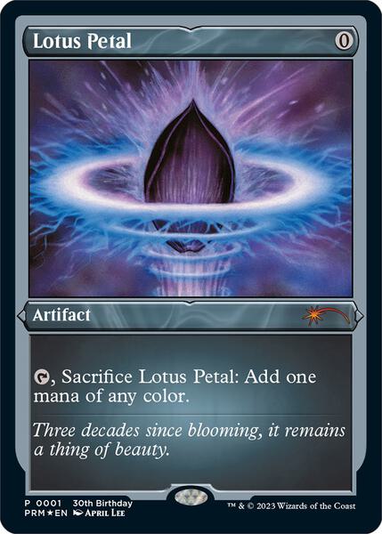 Lotus Petal 英語版 foil MTG マジック・ザ・ギャザリング Lotus Petal (Foil Etched) - Unique and Miscellaneous Promos