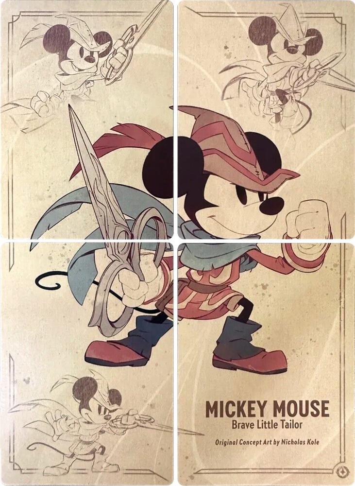Mickey Mouse - Brave Little Tailor Puzzle Insert (Set of 4) - The