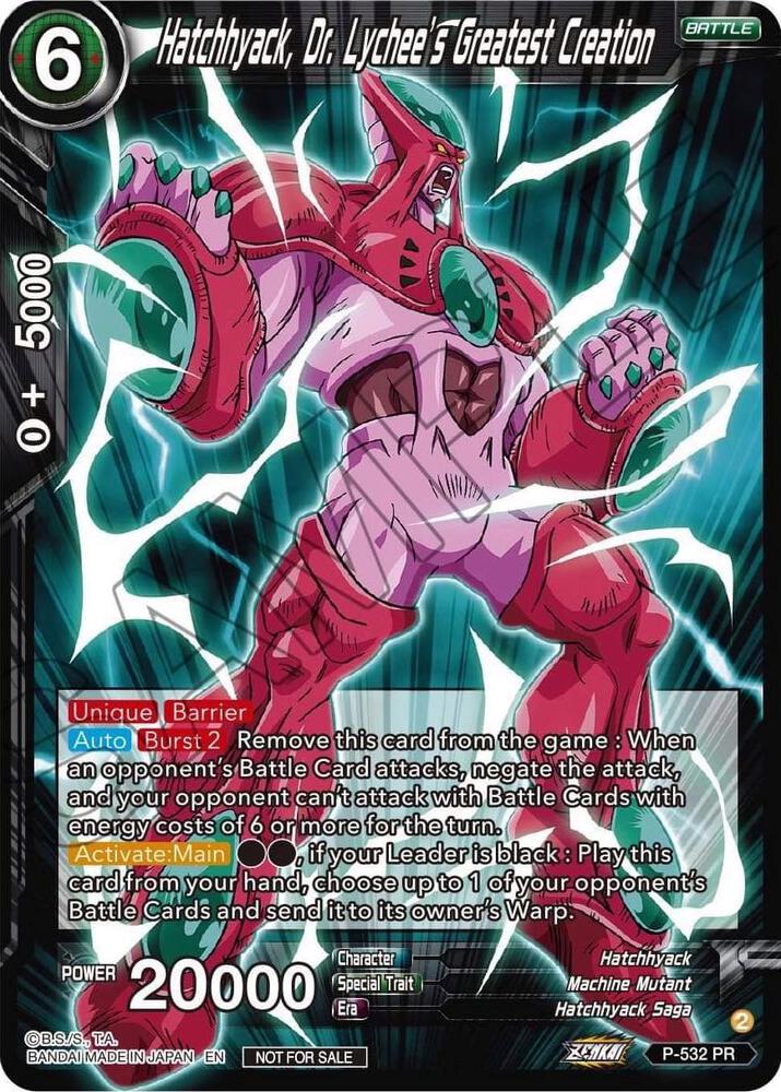Hatchhyack, Dr. Lychee's Greatest Creation (Zenkai Series