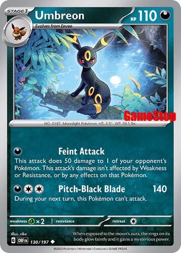 Umbreon - 130/197 (GameStop Exclusive) 130/197 from Miscellaneous Cards & Products