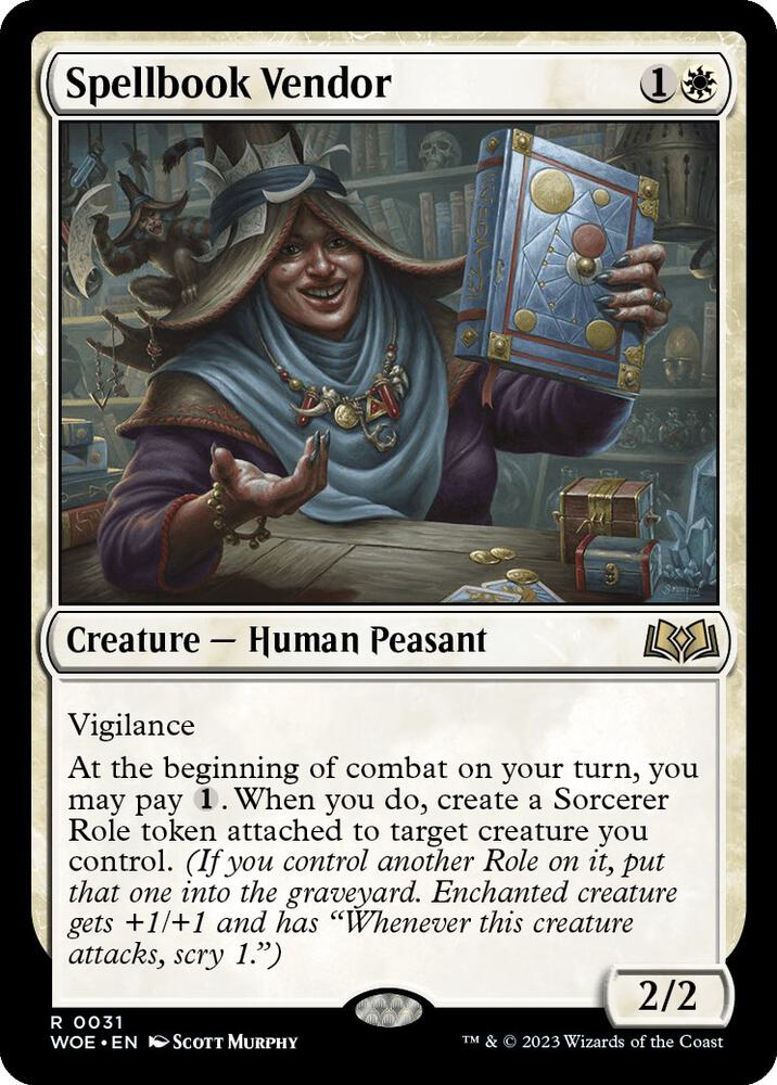 Spellbook Vendor - Wilds of Eldraine - Magic: The Gathering - TCGplayer.com
