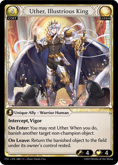 Uther, Illustrious King card
