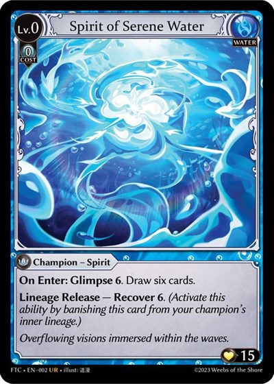 Spirit of Serene Water card
