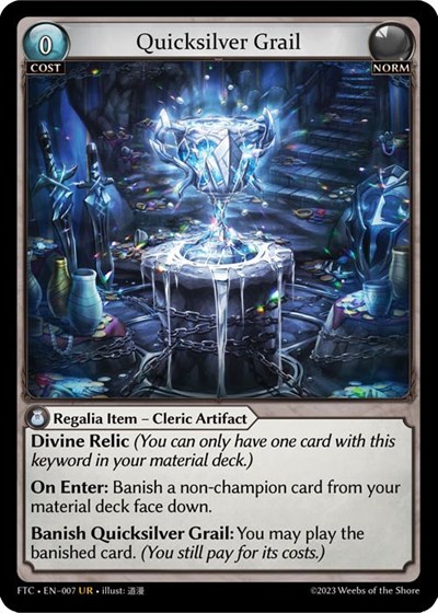 Quicksilver Grail (007) card