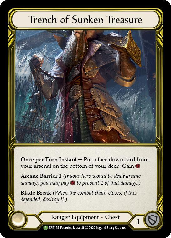 Trench of Sunken Treasure (Golden) - FAB125 - Flesh and Blood