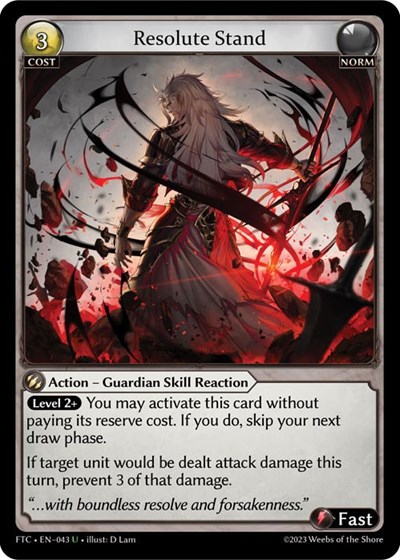 Resolute Stand card