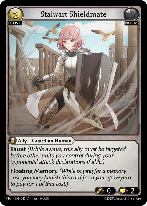 Stalwart Shieldmate - Fractured Crown - Grand Archive TCG