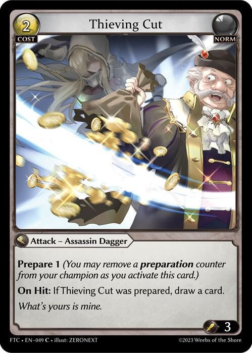 Thieving Cut - Fractured Crown - Grand Archive TCG - TCGplayer.com