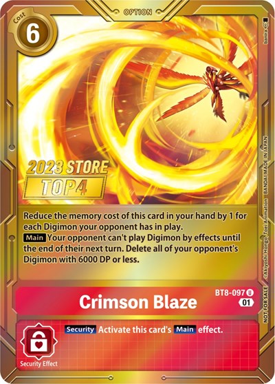 Crimson Blaze (2023 Store Top 4) New Awakening card price