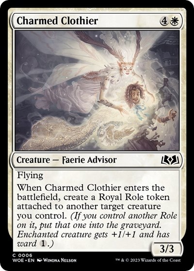 Charmed Clothier from WOE #6, Magic: The Gathering card