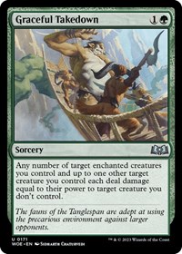 Graceful Takedown - Wilds of Eldraine - Magic: The Gathering card